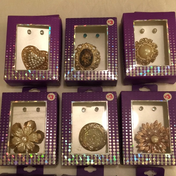 **WHOLESALE** Broach/Earring Set Assortment - Picture 3 of 3